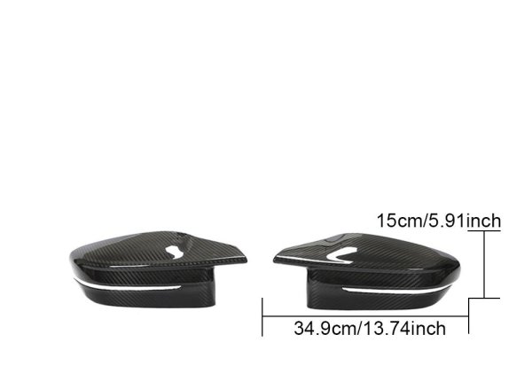 画像11: ドライカーボン◆BMW G80M3 G82M4 G83M4 用カーボンミラーカバーセット/LHD/左ハンドル/貼り付けタイプ/DRYCARBON/エアロ/スプリッター/クロスカーボン (11)