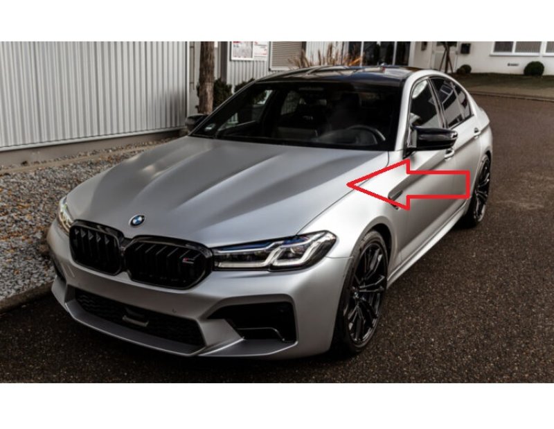 画像1: 前期用◆BMW G30 G31 5シリ用 M5スポーツタイプ軽量アルミ製 センター隆起ボンネット/エンジンフード/ハイエンドモデル/520/523/530/540/550/ワゴン/セダン/ツーリング (1)
