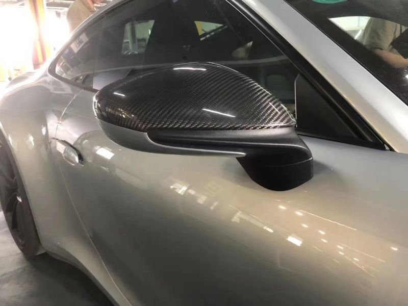 画像1: ドライカーボン◆ポルシェ 992/ 911用 カーボンミラーカバーセット/ドアミラーカバー/サイドミラーカバー/交換式/PERFORMANCE/LHD/PANAMERA/PORSCHE/S/ターボ/GTS (1)