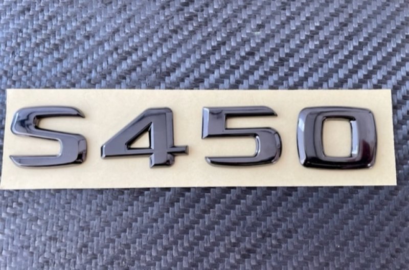 画像1: ◆ブラッククローム S450 AMG トランクエンブレム W220 W221 W222 W223 C217 C218 S218 S217/ 黒メッキ/AMGグレード/バッチ/S560/S63/S65 (1)