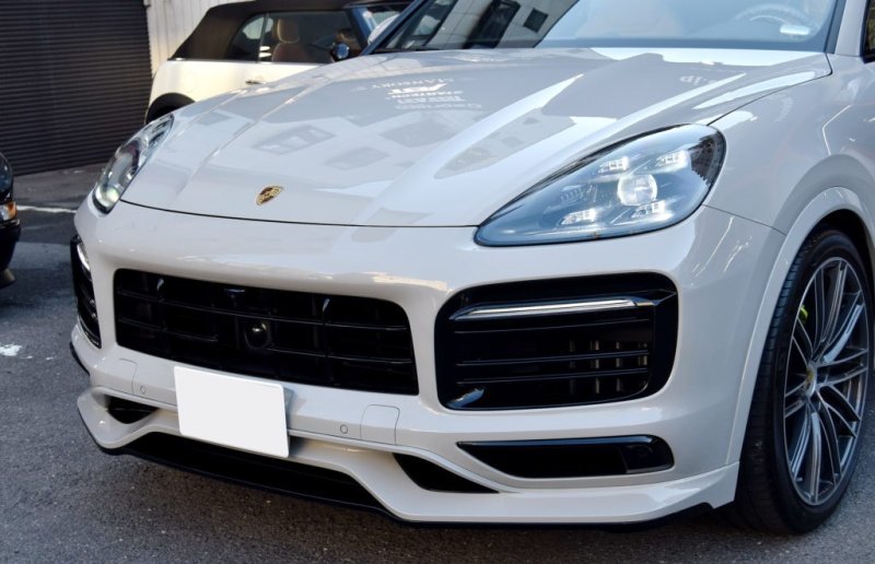 画像1: ポルシェ◆9YA カイエン E3 SUV / クーペ用 Tech Aタイプ フロントスポイラー/GTS/ターボ/スポーツデザイン/S/ノーマルバンパー/PORSCHE/Cayenne/ (1)