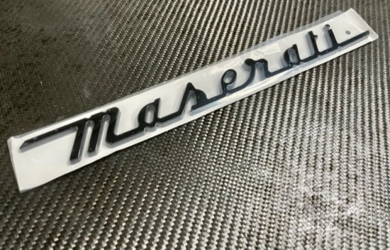画像1: マセラティ◆Maserati リアハッチ トランク用エンブレム/艶ありブラック/艶消しブラック/クローム/レッド/MC20/ギブリ/クアトロポルテ/レバンテ/グレカーレ/SQ4/GTS/交換簡単 (1)