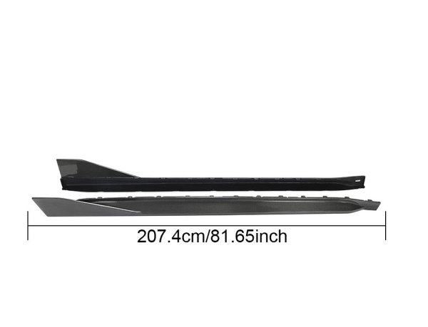 画像10: ◆BMW G82M4 G83M4 PER パフォーマンスタイプ カーボンサイドスカートセット/アンダーリップ/カーボンスポイラー/サイドステップ/空力効果/クロスカーボン (10)