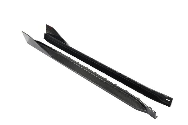 画像6: ◆BMW G82M4 G83M4 PER パフォーマンスタイプ カーボンサイドスカートセット/アンダーリップ/カーボンスポイラー/サイドステップ/空力効果/クロスカーボン (6)