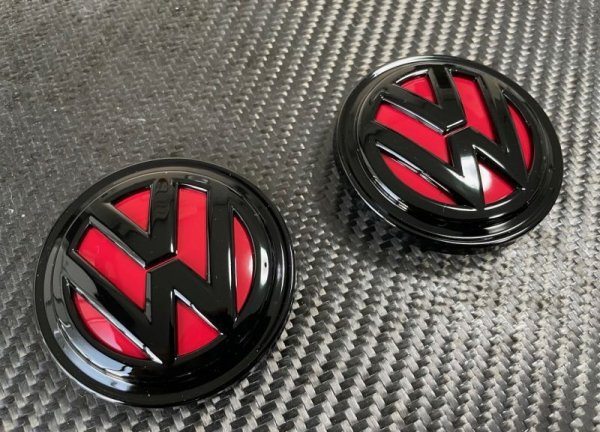 画像8: 新型◆ブラックシャドー◆VW ワーゲン 汎用 艶ありブラック仕様 ホイールキャップ4点セット/エンブレム/艶黒/ポロ/T-CROSS/ゴルフ/T-ROC/ティグアン/シャラン/パサート/アルテオン (8)