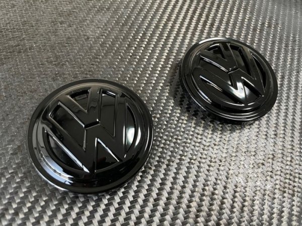 画像3: 新型◆ブラックシャドー◆VW ワーゲン 汎用 艶ありブラック仕様 ホイールキャップ4点セット/エンブレム/艶黒/ポロ/T-CROSS/ゴルフ/T-ROC/ティグアン/シャラン/パサート/アルテオン (3)