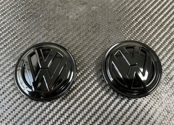 画像4: 新型◆ブラックシャドー◆VW ワーゲン 汎用 艶ありブラック仕様 ホイールキャップ4点セット/エンブレム/艶黒/ポロ/T-CROSS/ゴルフ/T-ROC/ティグアン/シャラン/パサート/アルテオン (4)