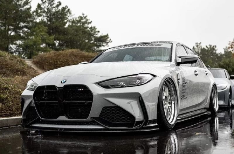 画像1: ドライカーボン製◆BMW G82M4 G83M4 G80M3用 ADROタイプフロントバンパーセット&フロントリップセット/リップスポイラー/アンダーリップ/エアロ/フロントスポイラー/軽量/DRYCARBON/整流効果/アドロ (1)