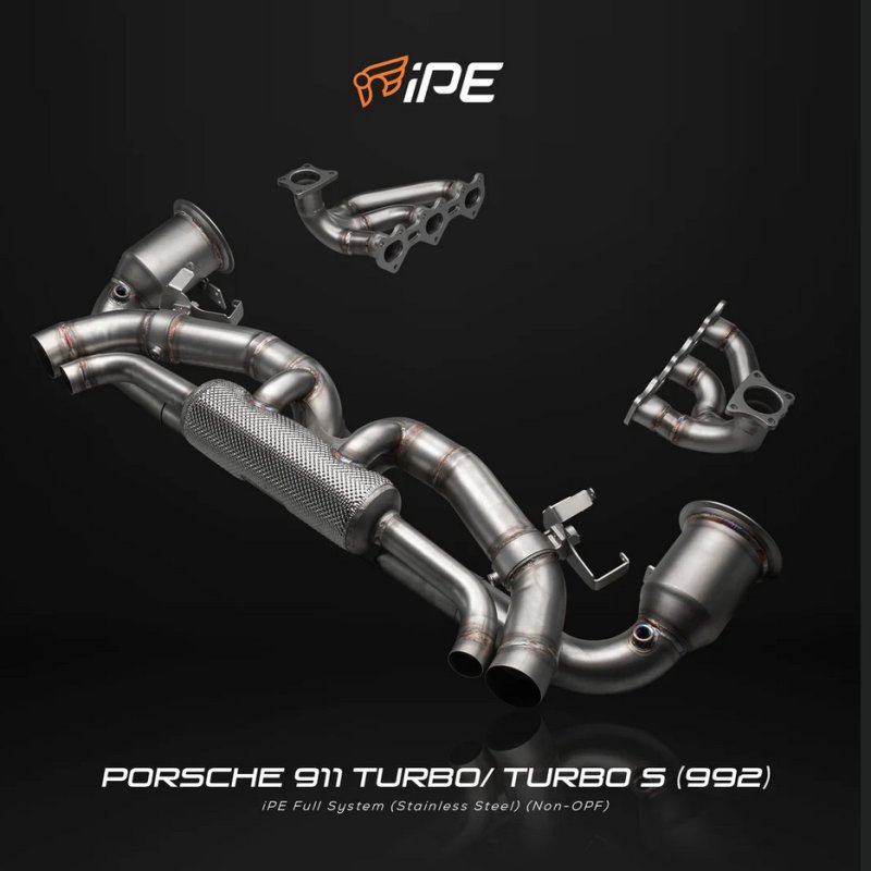 画像1: F1サウンド◆イノテック iPE ポルシェ 911/ 992 ターボ / S 用可変バルブ付き ステンレスマフラーセット/SSステンレス/Tiチタンタイプ受注可能/INNOTECH/GTS/キャタライザー (1)