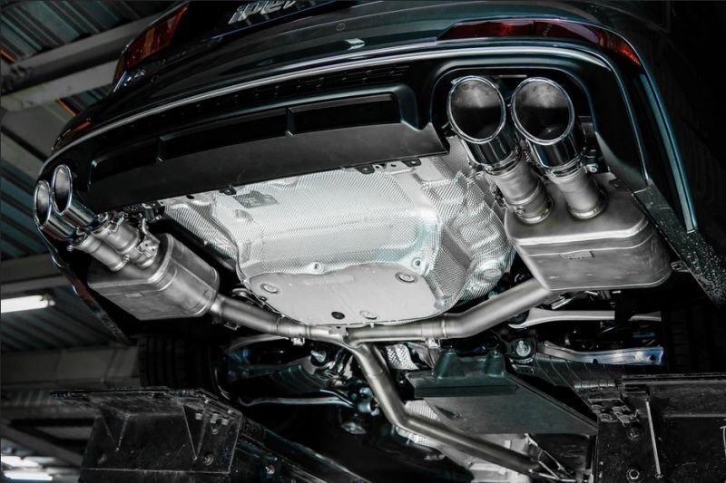 画像1: iPE◆イノテック アウディ 2018y- A6 A7 C8 45TFSI 2.0T 用 パフォーマンス バルブ付きステンレスマフラーセット/キャタライザー/ストレートキャタ/OPF/AUDI (1)