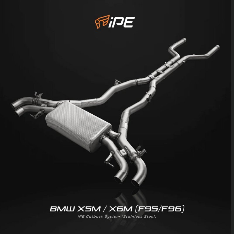 画像1: iPE◆イノテック BMW 2020y〜  F95X5M F96X6M / コンペティション用 F1パフォーマンス バルブ付きステンレスマフラーセット/キャタライザー/ストレートキャタ/OPF (1)