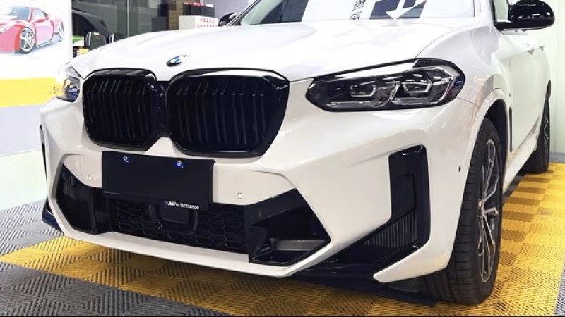 画像1: 後期タイプ◆BMW G01 X3M G02 X4M タイプ LCI ダイナミックエアロセット◆バンパー/シドスカート/ディフューザー/ブラックテールパイプ/X3/X4/M40/M40d/ウレタン/Mルック/ (1)
