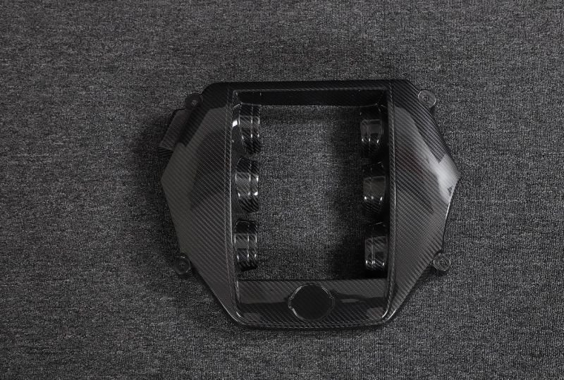 画像1: ◆日産 R35 GTR用カーボンエンジンカバー/CFRP/35R/GT-R/クロスカーボン/NISSAN/ニッサン/ドライカーボン/クロスカーボン/DRYCARBON (1)