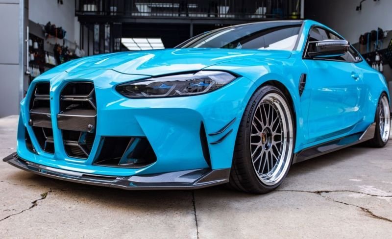 画像1: ドライカーボン◆BMW G80M3 G82M4 G83M4 パフォーマンス フロントバンパーカーボンカナード４点セット/アンダーリップ/カーボンスポイラー/エアロ/スプリッター/DRYCARBON/クロスカーボン (1)