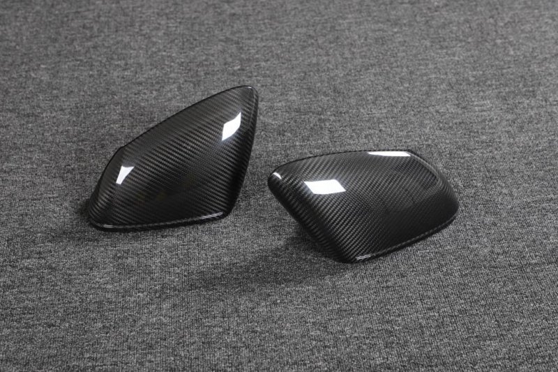 画像5: ドライカーボン◆ポルシェ 992/ 911 タイカン9J1用 カーボンミラーカバーセット LHD/ドアミラーカバー/サイドミラーカバー/交換式/左ハン/PORSCHE/S/ターボ/GTS (5)