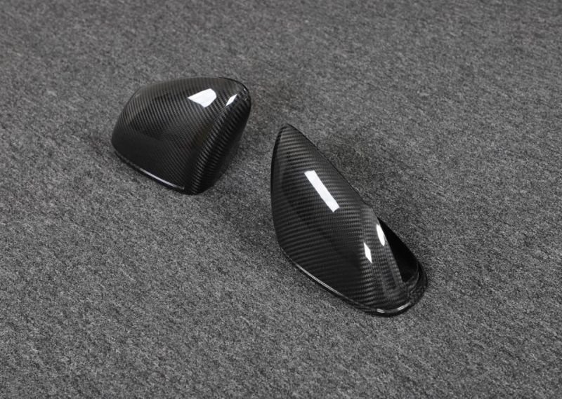 画像4: ドライカーボン◆ポルシェ 992/ 911 タイカン9J1用 カーボンミラーカバーセット LHD/ドアミラーカバー/サイドミラーカバー/交換式/左ハン/PORSCHE/S/ターボ/GTS (4)