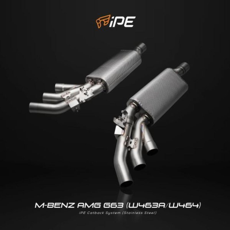 画像1: ◆iPE イノテック BENZ W464 G63 AMG用 可変バルブ マフラー フルシステム ステンレス製 テールエンド キャタパイプ メルセデス ベンツ W463A (1)