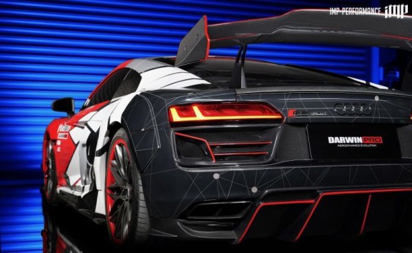 画像8: iMP PERFORMANCE◆アウディ 2016-2022年 R8用 DTMサーキットバージョンカーボンエアロキット◆/ボンネット/フロントリップ/サイドステップ/ディフューザー/ワイドフェンダー/AUDI R8/正規モデル (8)