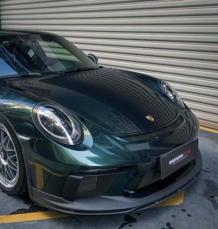 画像1: ◆PORSCHE 991.2 後期GT3用 ブラックシリーズマットカーボンエアロキット/フロントスポイラー/サイドステップ/ディフューザー/ポルシェ/ディフェーザー/サイドスカート/カーボンリップ/DARWINPRO (1)