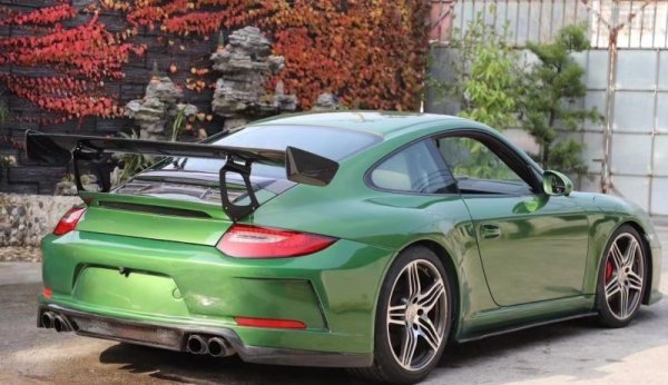 画像2: ウレタン◆PORSCHE 997.1 / 997.2用 991.2 後期GT3ルック エアロセット/ バンパー/カーボンGTウイングキット/リアウイング/専用デイライト/ポルシェ/リアスポイラー/カレラ (2)