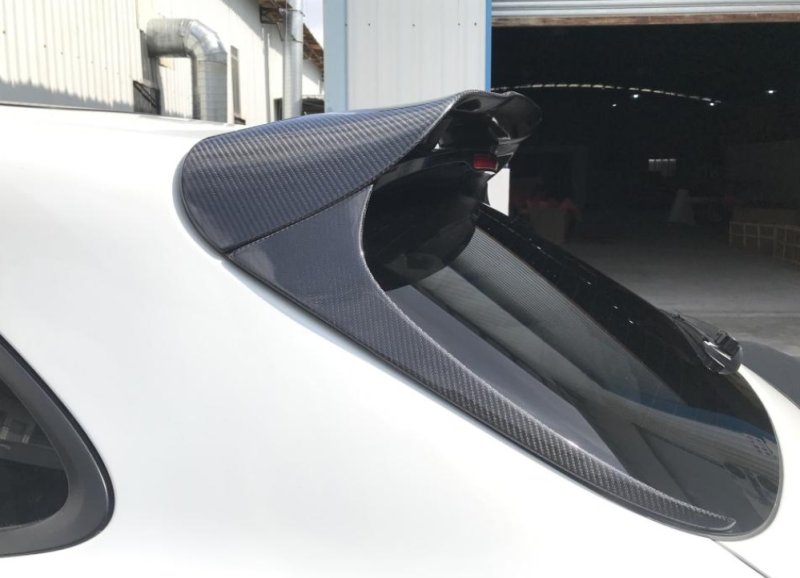 画像1: 〜2024年◆ポルシェ マカン用Tタイプ カーボンルーフスポイラー/S/ターボ/GTS/綾織/MACAN/VRS/ルーフウイング/テックアート/ゲンバラ/ブラバス/マンソリー/95B/ (1)