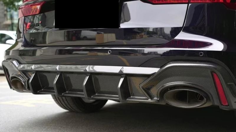 画像1: ドライカーボン◆AUDI C9 RS6 用カーボンディフューザー 2019年〜/ディフェーザー/カーボンスポイラー/エアロ/アンダーパネル/CCR/ABT/RS-R/アブト (1)