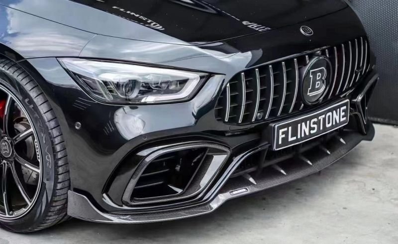 画像1: ◆ベンツ X290 AMG GT50 4ドアクーペ用 BRABU タイプカーボンエアロキット/カーボンスポイラー/アンダーリップ/本物カーボン/AMG/63S/エアダクト/ディフューザー/カナード/ブラバス (1)