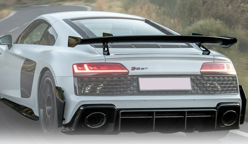 画像1: CCR◆AUDI R8 2019〜後期ドライカーボン リアGTウイング/機械式ウイング/アウディスポーツパフォーマンス/R8/綾織カーボンエアロ/PERFORMANCE仕様 (1)