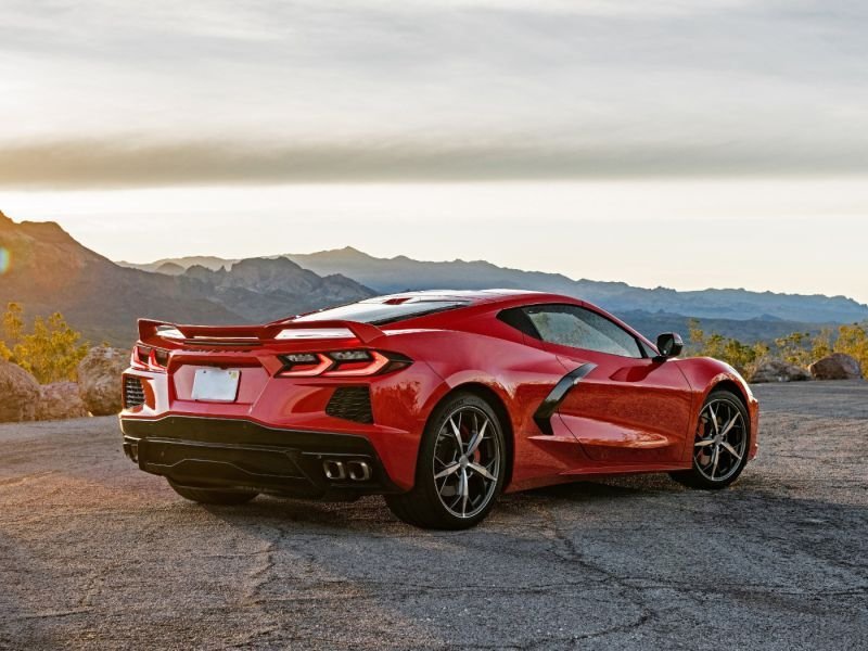 画像1: ドライカーボン◆2020年〜シボレー C8 コルベット Z06用 2ピースカーボンウイングセット/リアスポイラー/ダックテール/2LT/3LT/Chevrolet/Corvette/GTウイング (1)