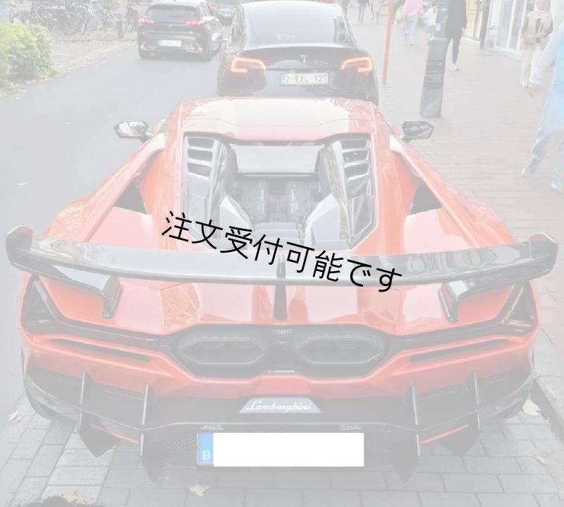 画像1: ドライカーボン◆ランボルギーニ Revuelto 用DMC スタイルリアウイング/Lamborghini/リアスポイラー/GTウイング/カーボンエアロ/レヴエルト/PHV/LB744 (1)