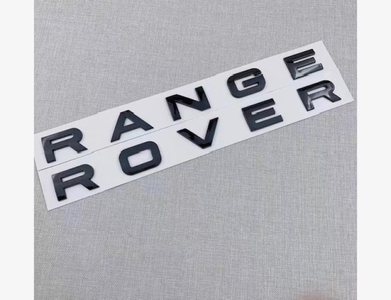 画像1: 5色あり◆レンジローバー  フロント&リア用 オーナメントエンブレム/RANGE ROVER/グロスブラック/マットブラック/クローム/マットシルバー/チタングレー/RANGEROVER/スポーツ/SV/イヴォーク/VELAR (1)