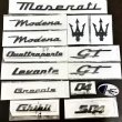 画像1: マセラティ◆Maserati グレカーレ/グラントゥーリズモ  系 2024y〜エンブレム各種/モデナ/GT/トライデント/ボンネット/オーナメントバッチ/Grecale/グランスポーツ/並行輸入品/交換簡単/グロスブラック/クローム (1)