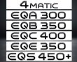 画像1: ◆メルセデス◆電気 EQシリーズ グロスブラックリアエンブレム各種◆AMG/EQC/EQE/EQS/EQB/4Matic/サイドエンブレム/クロームタイプあり/オーナメントバッチ/艶黒/ブラックナイト/ブラックシャドー/並行輸入 (1)