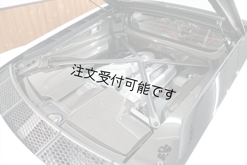 画像1: ドライカーボン◆アウディ 2016y~2025y 純正仕様 カーボンエンジンカバー/エンジンガーニッシュ/3ピース/耐熱高強度/AUDI/4D/ABT/MTM/DTM/DRYCARBON/超軽量 (1)