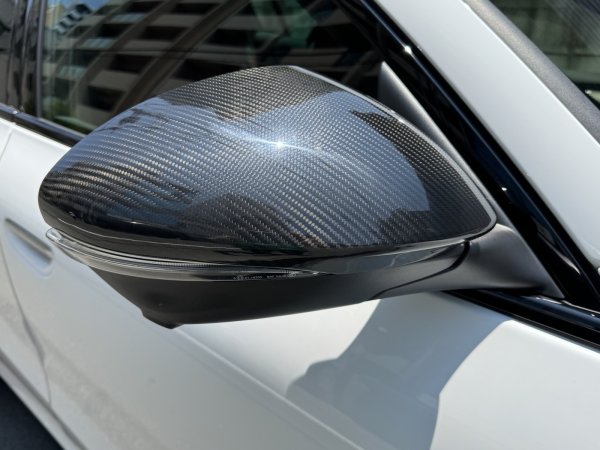 画像1: マセラティ◆グレカーレ 22y~ ドライカーボン ドアミラーカバー/ミラーハウジング/CFRP/MASERATU/Grecale/Drycarbonカーボンミラーカバー (1)