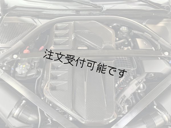 画像1: ドライカーボン◆BMW G80M3 G81M3 G82M4 G83M4 カーボンエンジンカバー/カーボンガーニッシュ/クロスカーボン/エアロ/Hamann/PSM/MHC/AC/CS (1)