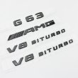 画像15: ◆ゲレンデ Gクラス関連エンブレム各種◆ブラックエンブレム◆G300 G350 G400 G450 G500 G550G63 G65 AMG V8 V12 ビターボ AMG◆リアエンブレム クロームメッキ (15)