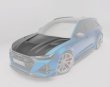 画像2: REVOZPORT◆AUDI C8 RS6 アバント ダクト付エンジンフード◆ドライカーボン/RSR/アブト/アウディ/MTM/DRYCARBON/ボンネット/カーボンエアロ/ワゴン (2)