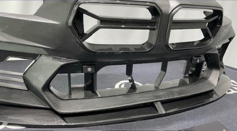 画像8: ドライカーボン製◆BMW G87M2 用 ADRO仕様 フロントバンパーセット+V2フロントリップ+プリグレルグリル/スポイラー/ポリプロピレン/PP/エアロ/フロントスポイラー/軽量/DRYCARBON/アドロ (8)