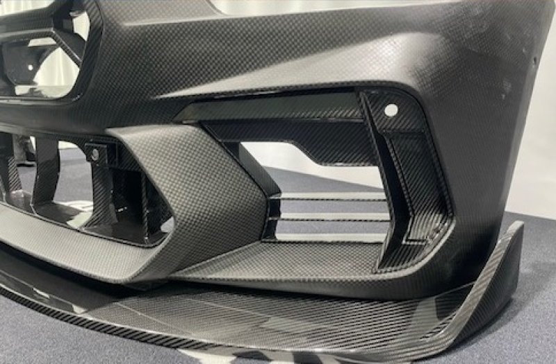 画像10: ドライカーボン製◆BMW G87M2 用 ADRO仕様 フロントバンパーセット+V2フロントリップ+プリグレルグリル/スポイラー/ポリプロピレン/PP/エアロ/フロントスポイラー/軽量/DRYCARBON/アドロ (10)