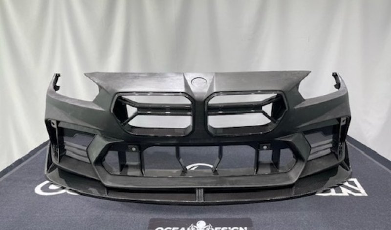 画像6: ドライカーボン製◆BMW G87M2 用 ADRO仕様 フロントバンパーセット+V2フロントリップ+プリグレルグリル/スポイラー/ポリプロピレン/PP/エアロ/フロントスポイラー/軽量/DRYCARBON/アドロ (6)