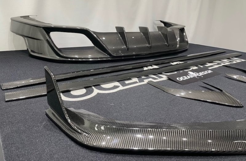 画像4: DRYCARBON◆ポルシェ 976 パナメーラ カーボンエアロキット◆リップ/サイドステップ/ディフューザー/ライトアウター/オーシャンデザイン/PORSCHE/PANAMERA/S/4S/TURBO/ (4)