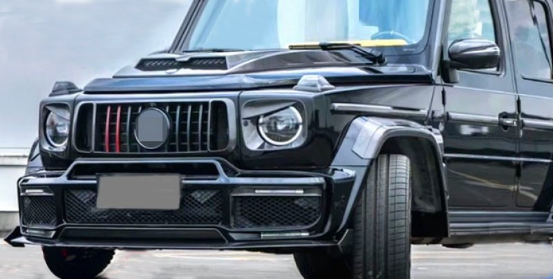 画像5: DRYCARBON◆メルセデスベンツ/AMG ブラバス仕様 カーボンヘッドライトアイラインセット/ヘッドライトアウター/W464/W465/G300/G500/G550/G400/G450/G560/G63/Bruba (5)