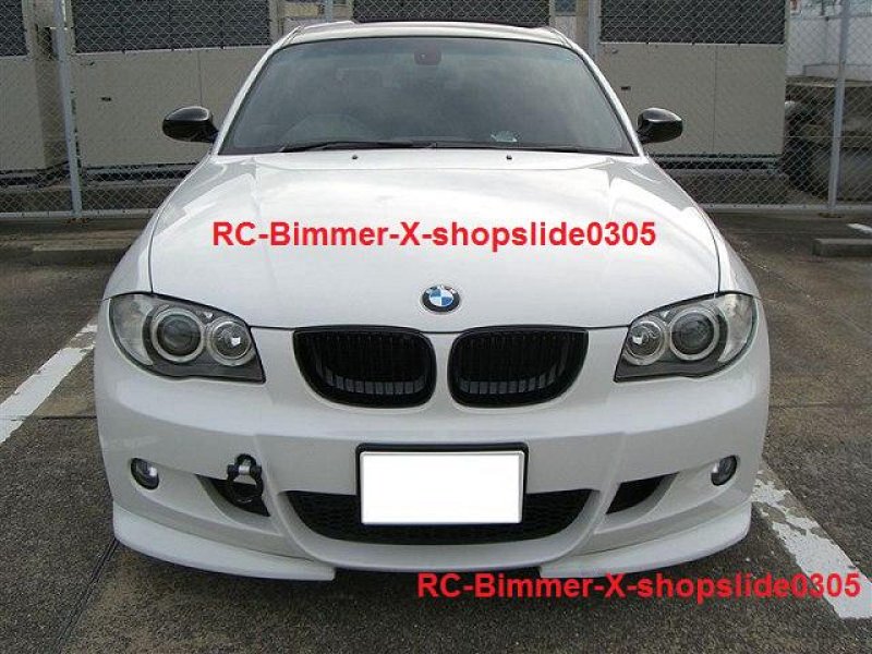 画像1: ◆BMW E87 1シリーズ 2005-10年 Mスポーツ用 HAMAN タイプフロントカーボンフリッパーセット/116/118/120/130/リップスポイラー/バンパーリップ/スプリッター/カーボンエアロ/Hama nn (1)