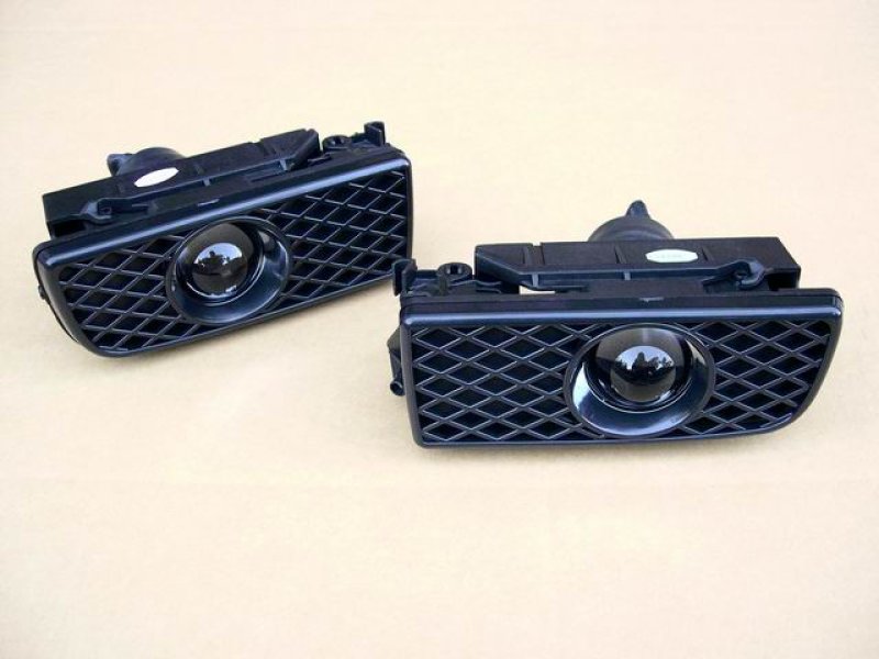 画像1: ◆BMW E36 3シリーズ /M3用 新型プロジェクターブラックフォグランプセット/316/318/320/323/325/328/M3C (1)