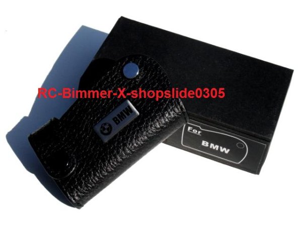 画像1: /BMW E60 E61後期、E63 E64 E90 E91 E92 E93 Z4 E82 E87後期 E70 E71 E85 E83など汎用本革キーケース/ブラックステッチ/スマートキー用 (1)