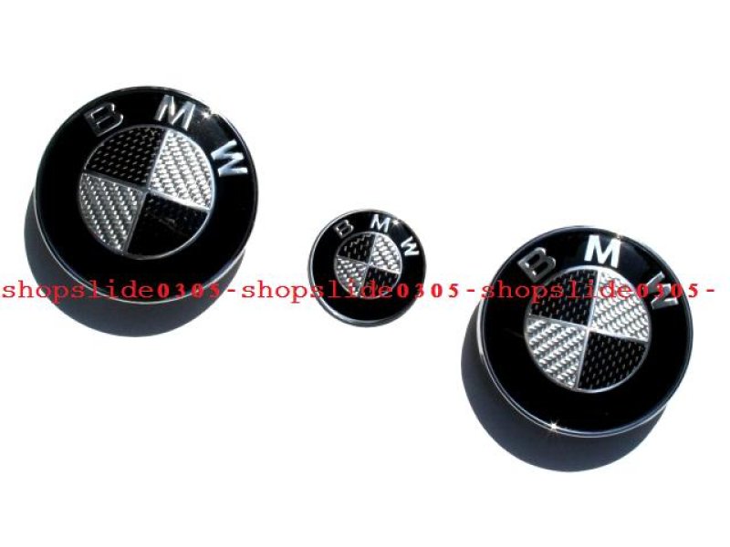 画像1: 大人気◆BMW E93　カブリオレ用カーボンエンブレム３点セット (1)