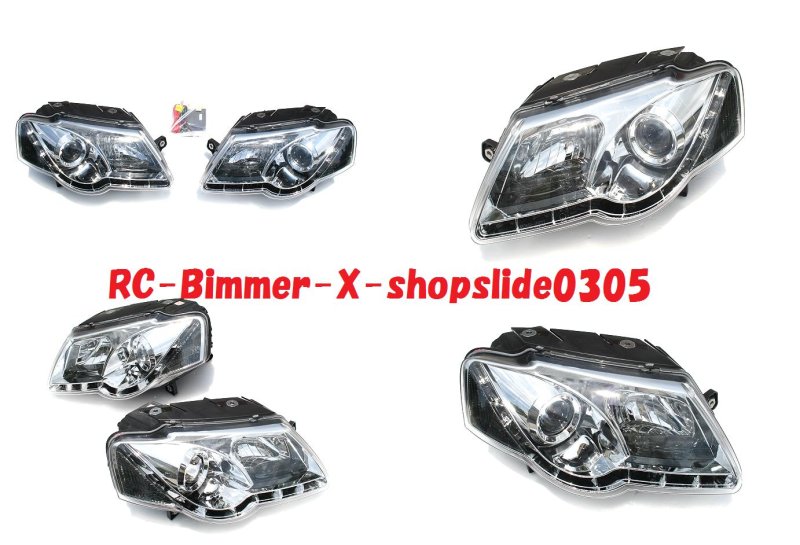 画像1: VW B6 パサート用データイムランニングＬＥＤライトセット(モーター有) (1)