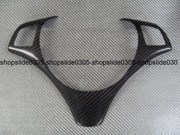 画像4: BMW E90 E91  E92 E93前期3シリーズ E81 E82 E87 1シリーズハイライン用リアルカーボンステアリングパネル (4)