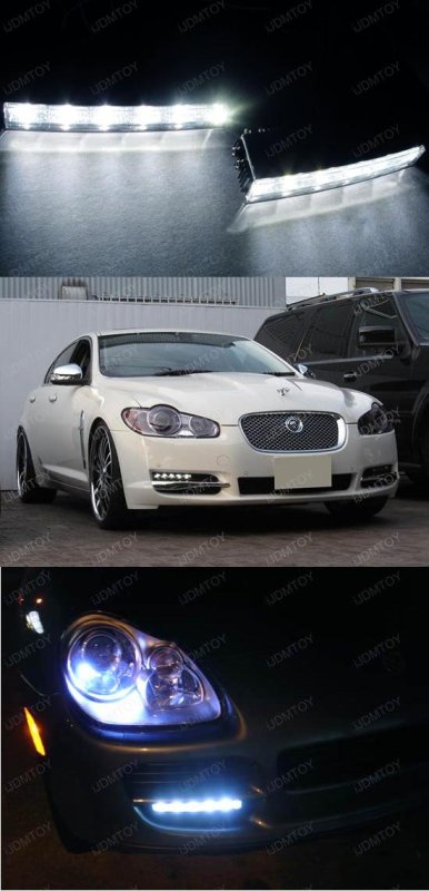 画像1: 自動車汎用LEDランニングデーライト　クリスタルタイプ (1)